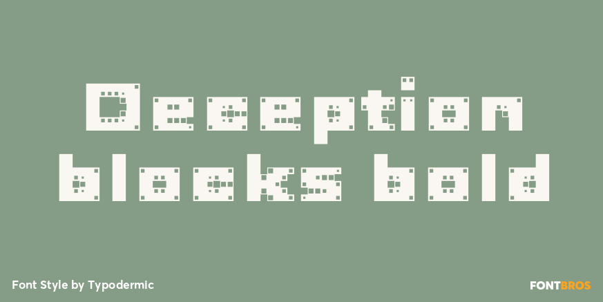 Deception blocks bold Poster