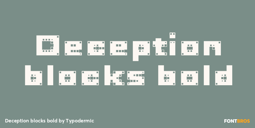 Deception blocks bold Poster