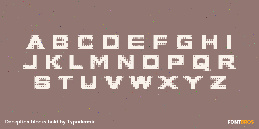 Deception blocks bold Font Poster #2