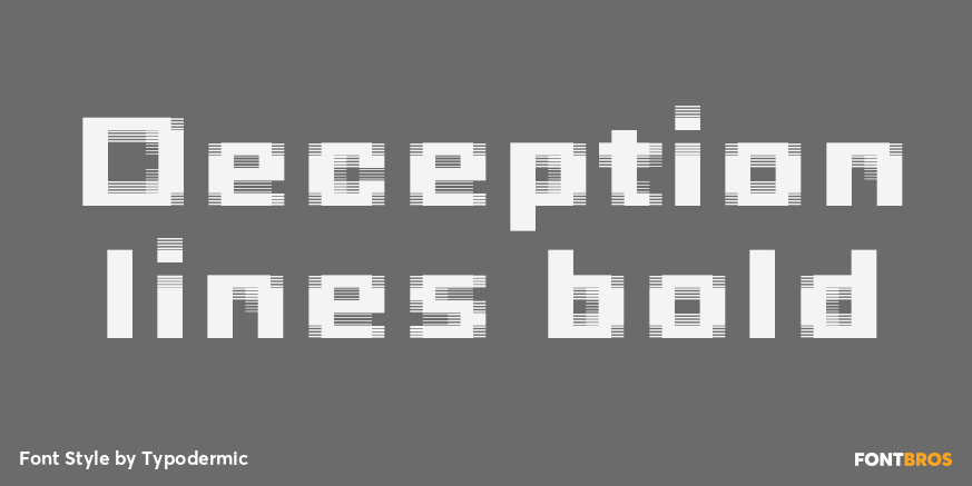 Deception lines bold Poster