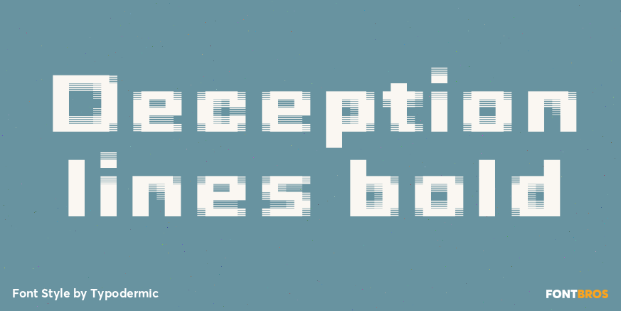 Deception lines bold Poster