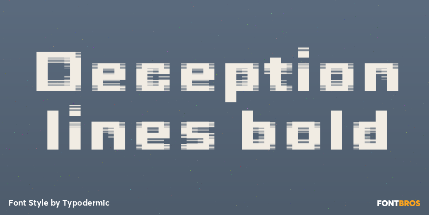 Deception lines bold Poster