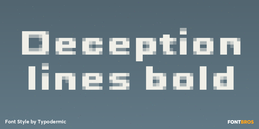 Deception lines bold Poster