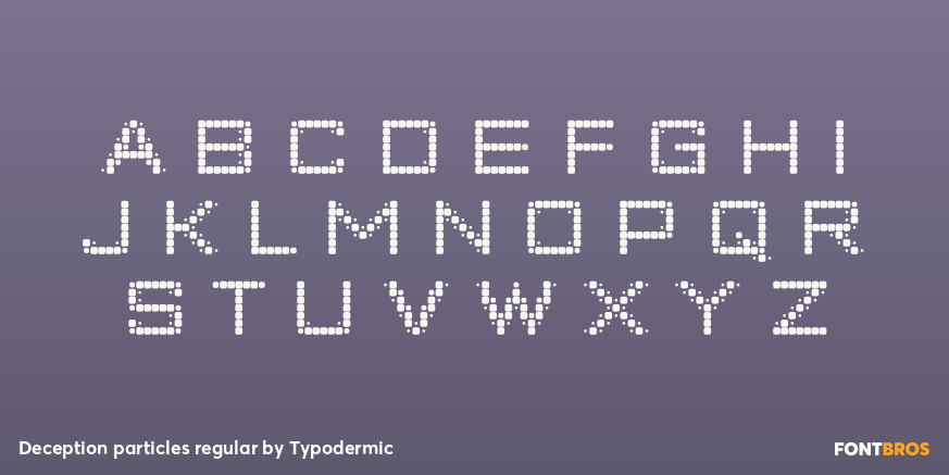 Deception particles regular Font Poster #2