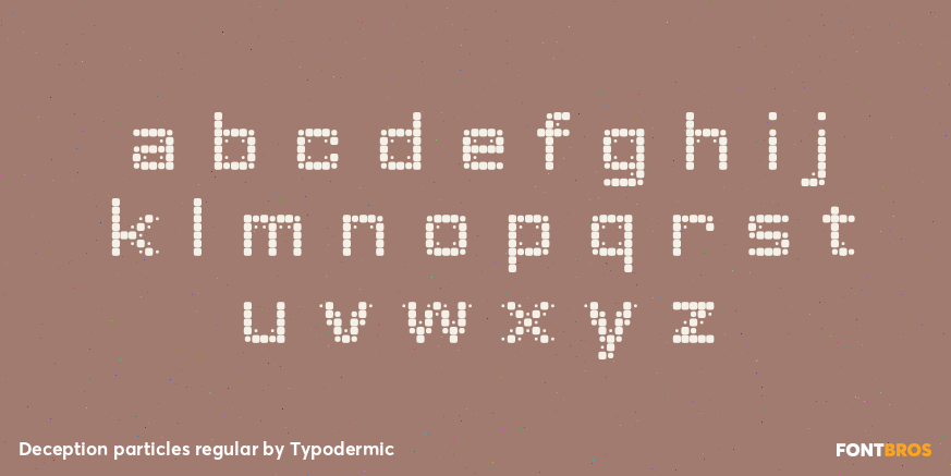 Deception particles regular Font Poster #3