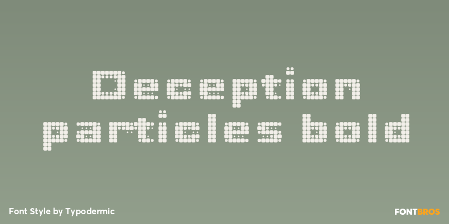 Deception particles bold Poster