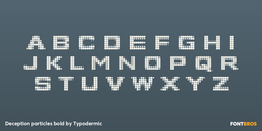 Deception particles bold Font Poster #2