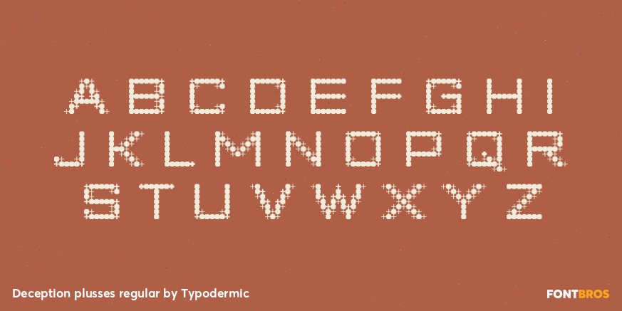 Deception plusses regular Font Poster #1