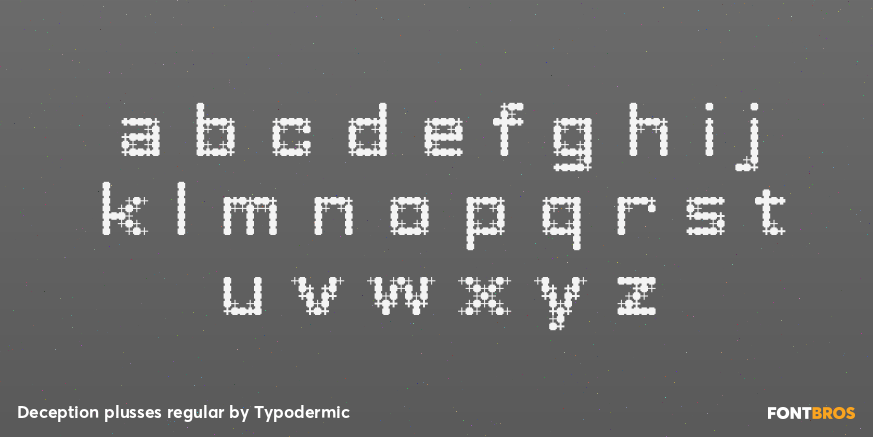 Deception plusses regular Font Poster #1