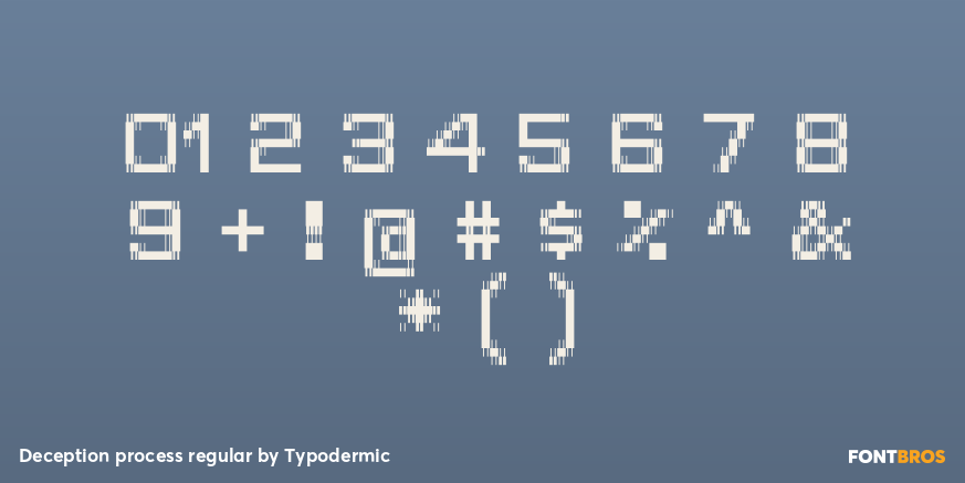 Deception process regular Font Poster #1
