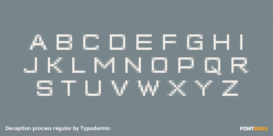 Deception process regular Font Poster #2