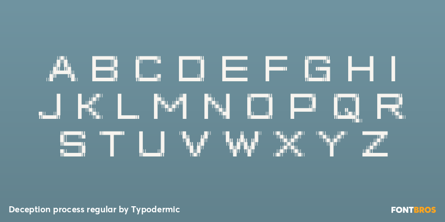 Deception process regular Font Poster #1