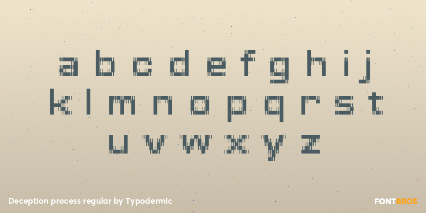 Deception process regular Font Poster #1