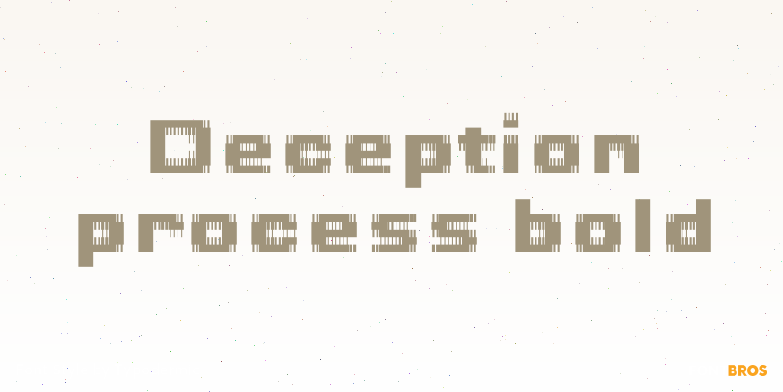 Deception process bold Poster