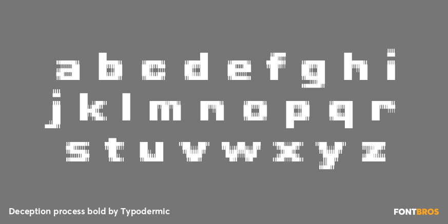 Deception process bold Font Poster #3