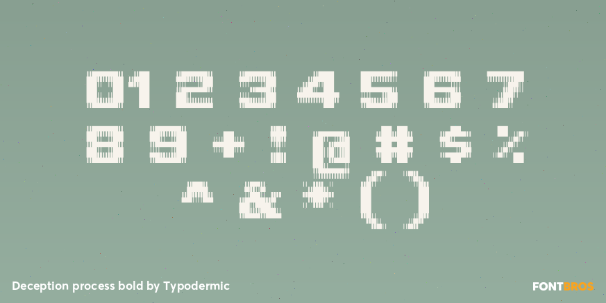 Deception process bold Font Poster #4