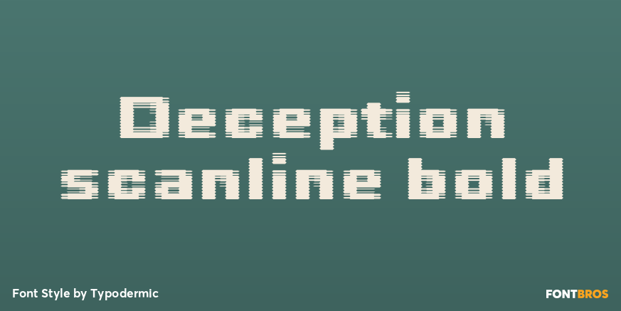 Deception scanline bold Poster