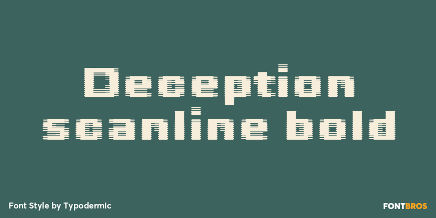 Deception scanline bold Poster