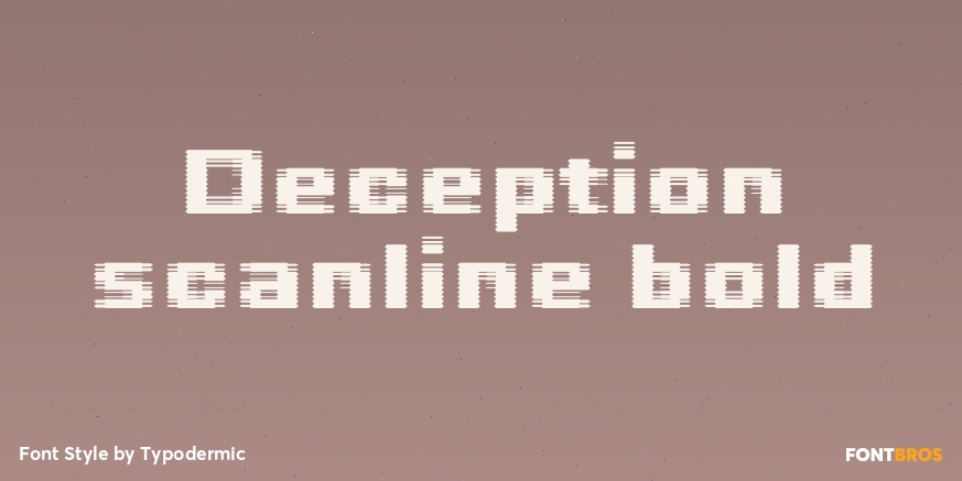 Deception scanline bold Poster