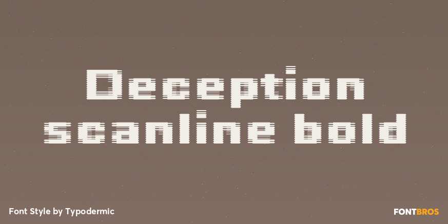 Deception scanline bold Poster