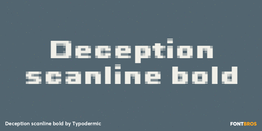Deception scanline bold Poster