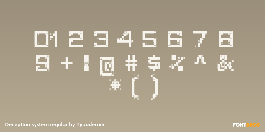 Deception system regular Font Poster #1