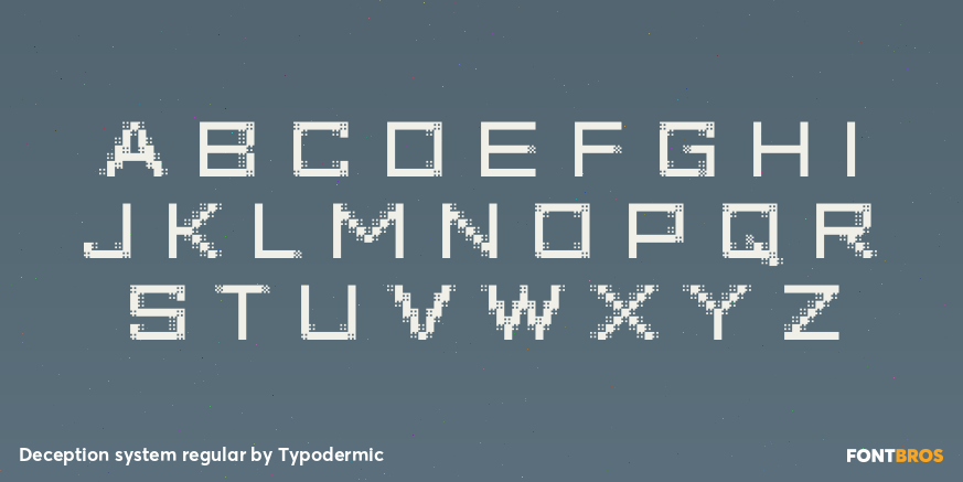 Deception system regular Font Poster #2