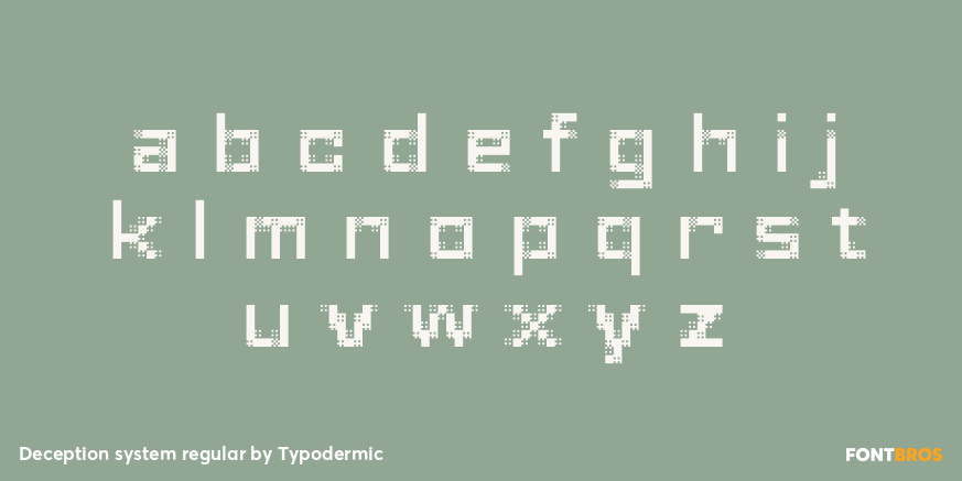 Deception system regular Font Poster #3