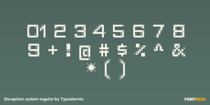 Deception system regular Font Poster #4