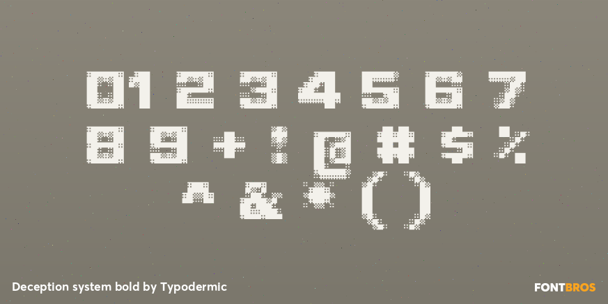 Deception system bold Font Poster #4