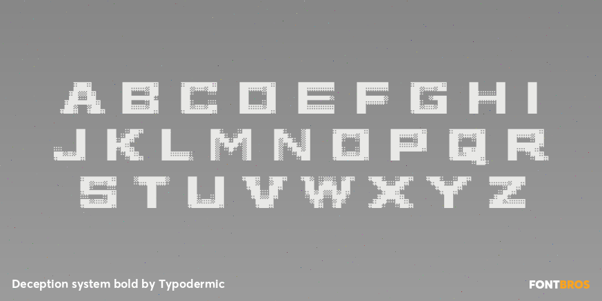 Deception system bold Font Poster #1