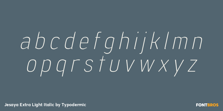 Jesaya Extra Light Italic Font Poster #3
