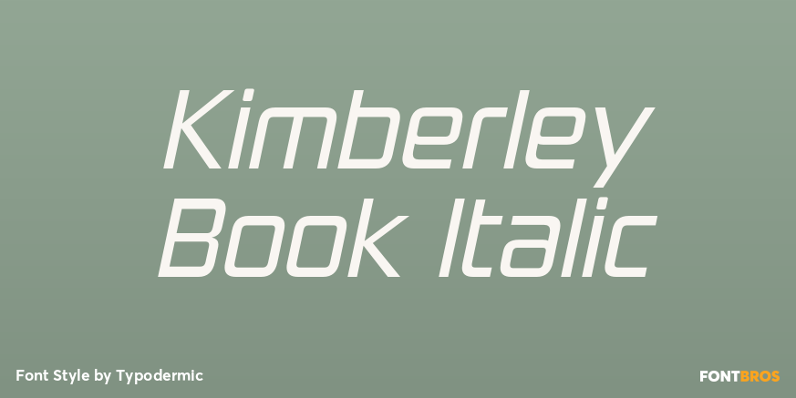 Kimberley Book Italic Poster