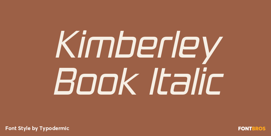 Kimberley Book Italic Poster