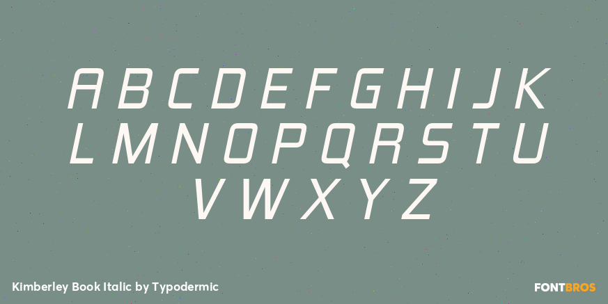 Kimberley Book Italic Font Poster #2