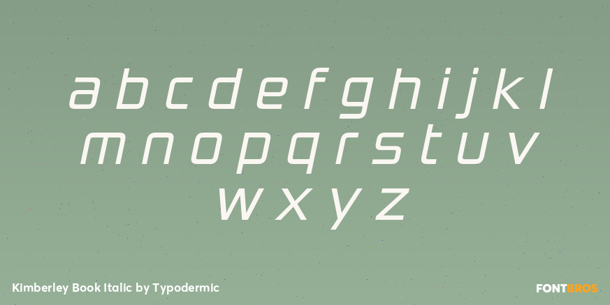 Kimberley Book Italic Font Poster #3