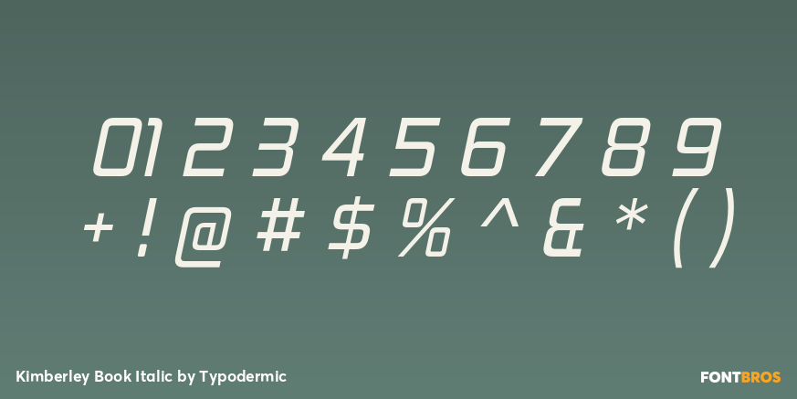 Kimberley Book Italic Font Poster #4