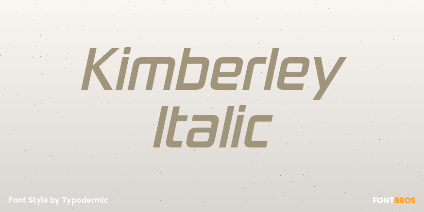 Kimberley Italic Poster