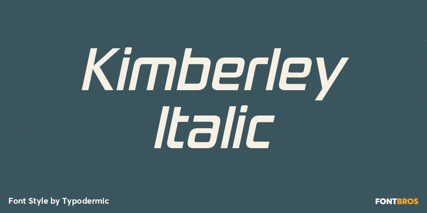 Kimberley Italic Poster