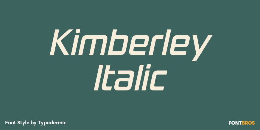 Kimberley Italic Poster