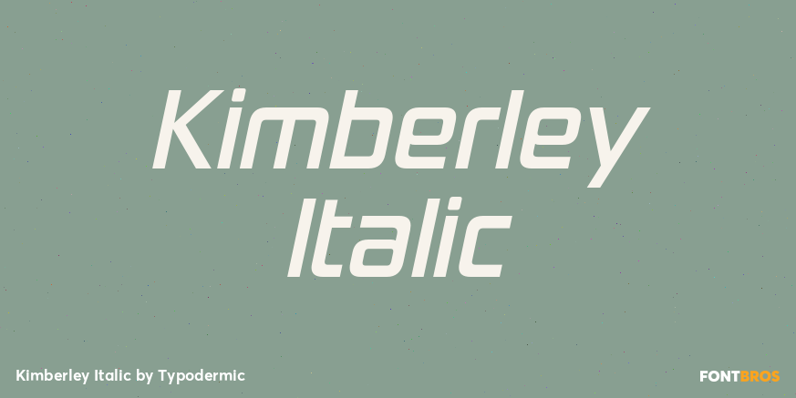 Kimberley Italic Poster