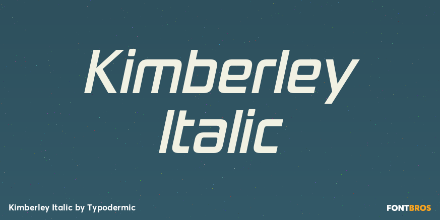 Kimberley Italic Poster