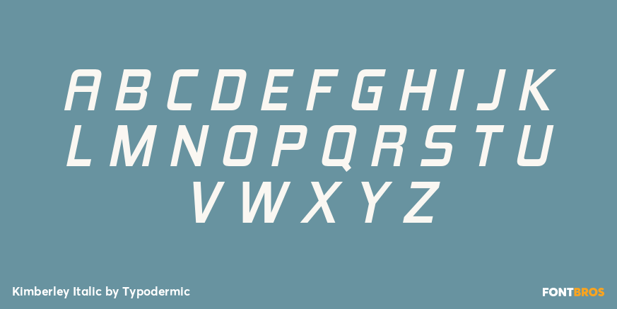 Kimberley Italic Font Poster #2