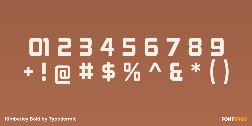 Kimberley Bold Font Poster #4