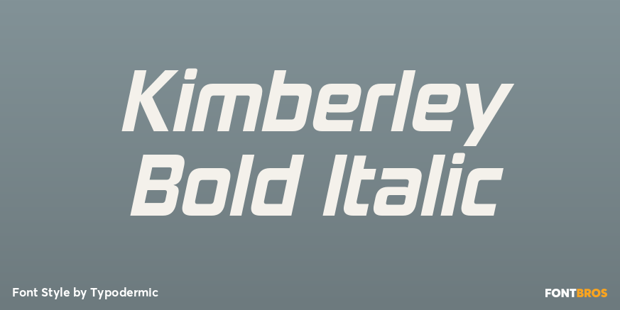 Kimberley Bold Italic Poster