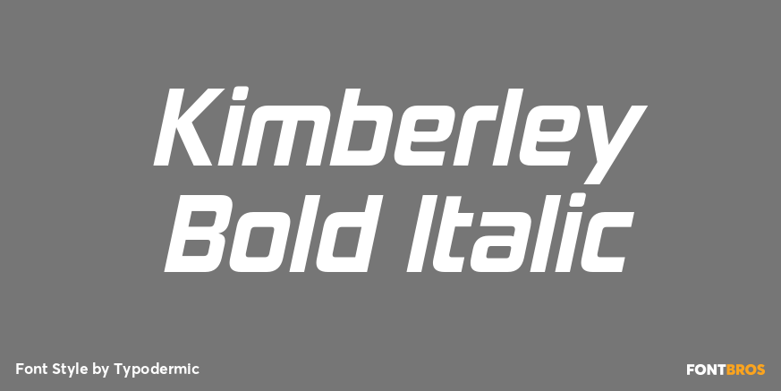 Kimberley Bold Italic Poster