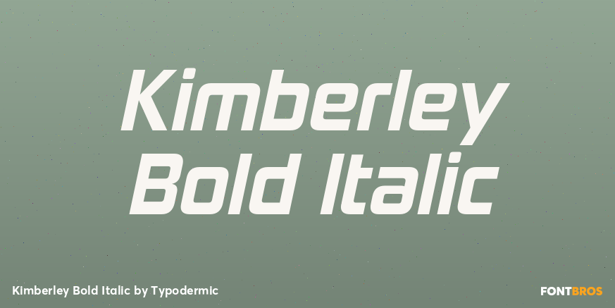 Kimberley Bold Italic Poster