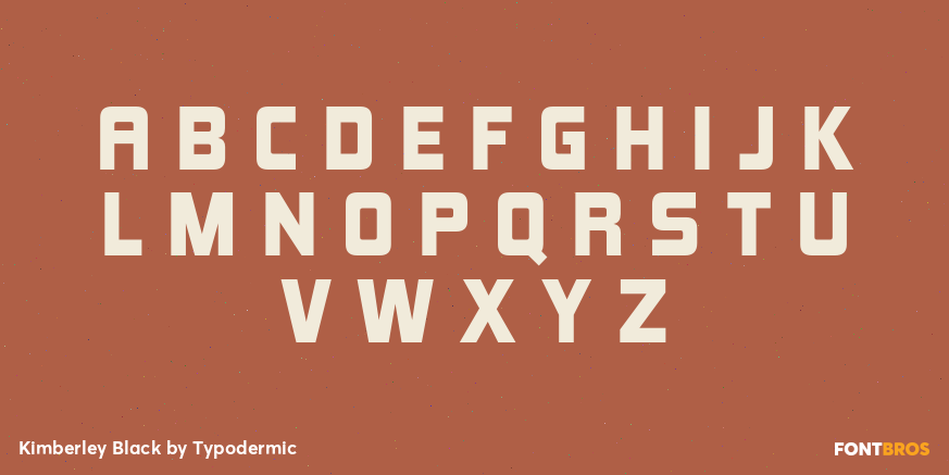 Kimberley Black Font Poster #2