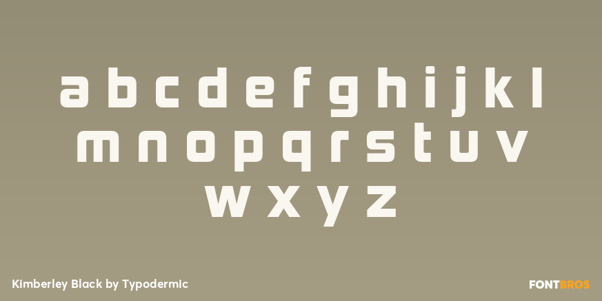 Kimberley Black Font Poster #3