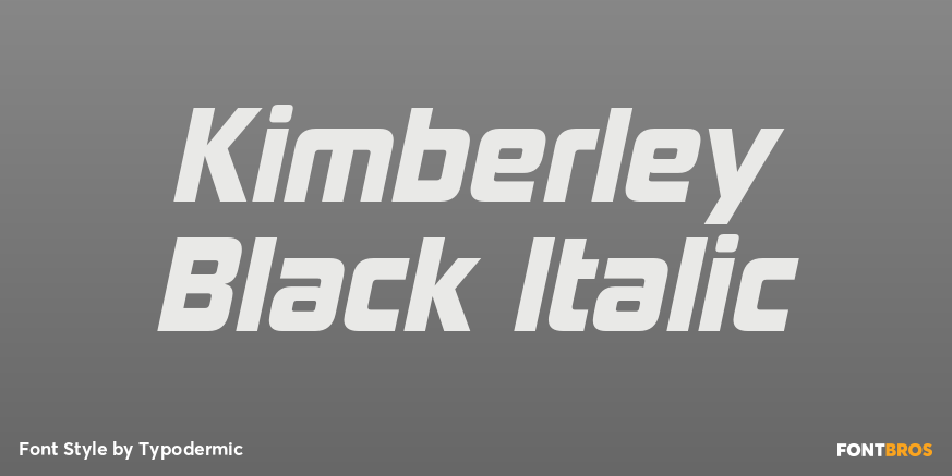 Kimberley Black Italic Poster